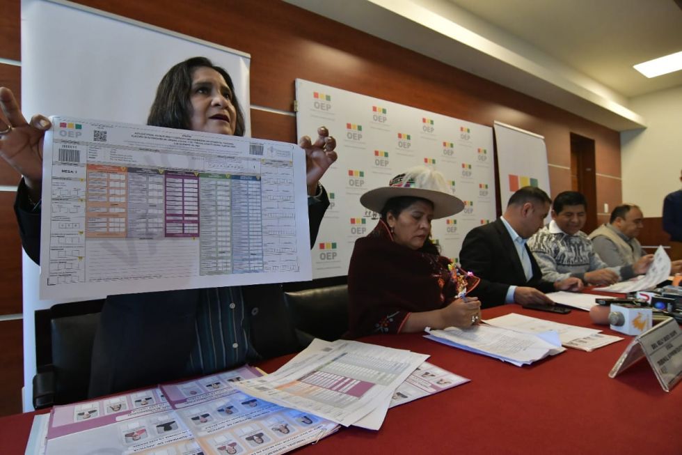 El TSE presentó el pasado miércoles las bolets que se utilizarán para las elecciones judiciales.