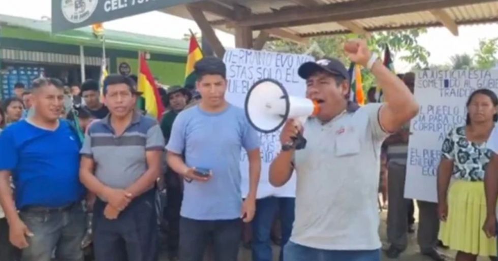 Una de las vigilias instaladas en el Chapare. 