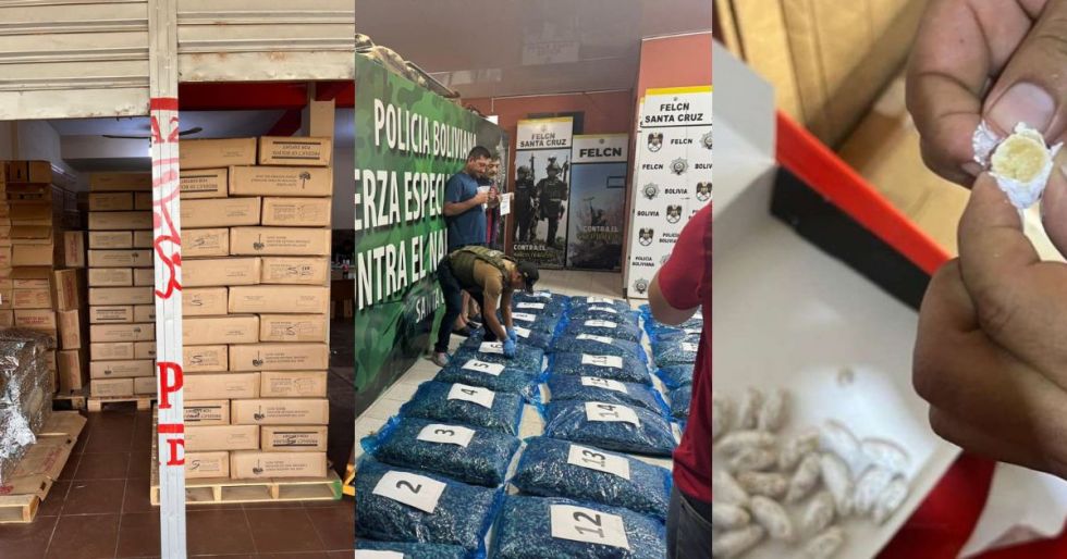 El operativo, realizado en una empresa exportadora ubicada en la zona del Canal Guapilo, en la capital cruceña, dejó como resultado la confiscación de más de 700 cajas de almendra