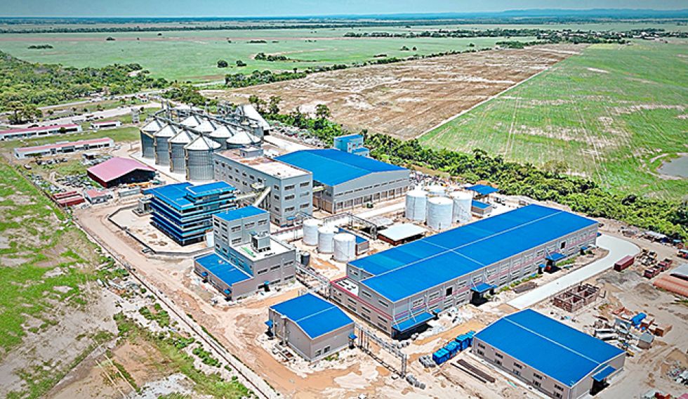 SANTA CRUZ. La Planta de Transformación de Subproductos de Soya en San Julián, que demandó una inversión de Bs 424,4 millones.