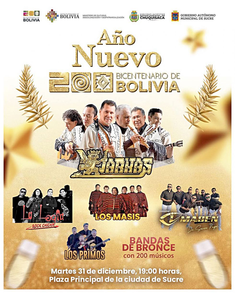 FESTEJO. La grilla de artistas que se presentarán esta noche en el concierto de bienvenida al 2025.