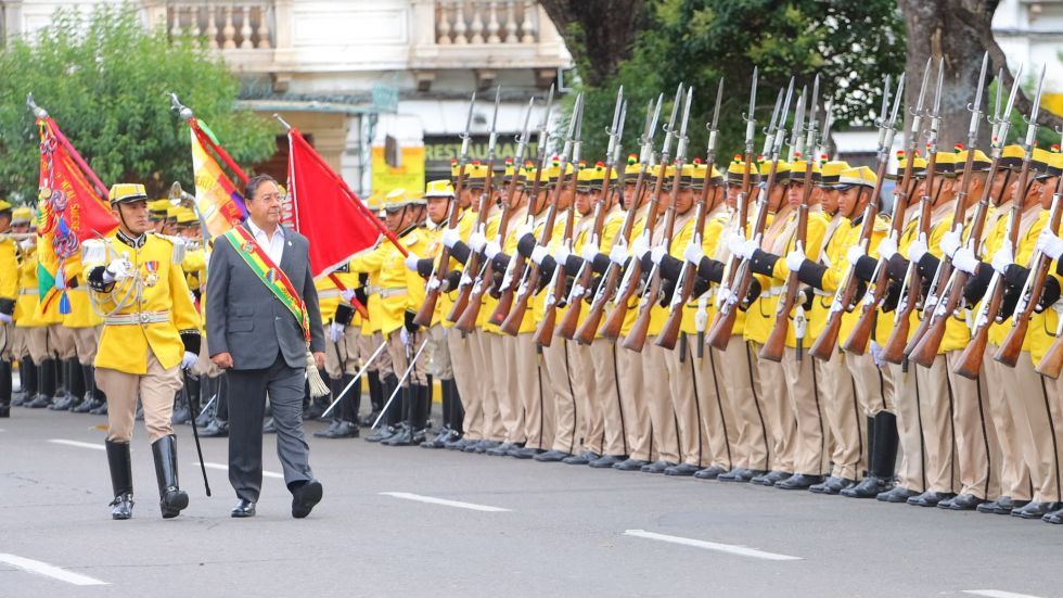 Unidad y paz social”, el pedido de Arce rumbo al Bicentenario