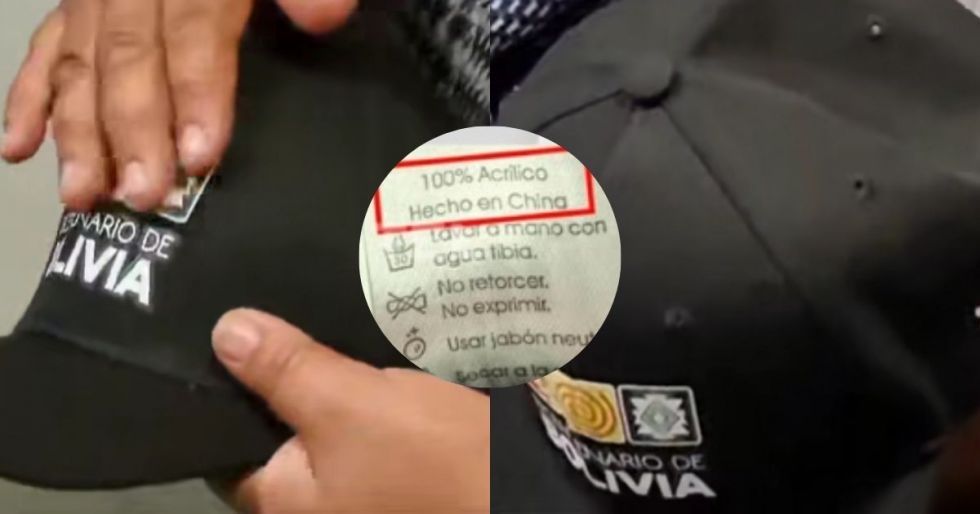 PRENDA. Una de las supuestas gorras chinas que adquirió el Ministerio de Culturas.