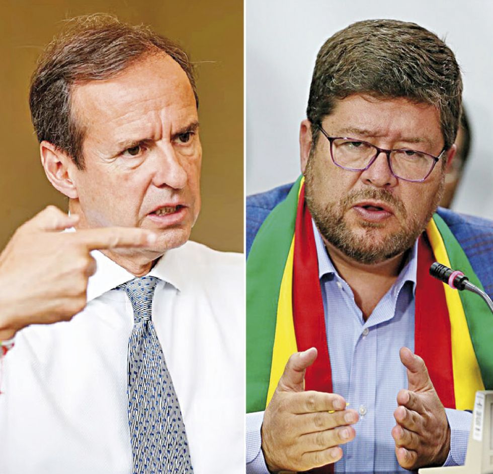 ¿ENFRENTADOS? El expresidente Jorge Tuto Quiroga y el empresario y político Samuel Doria Medina.