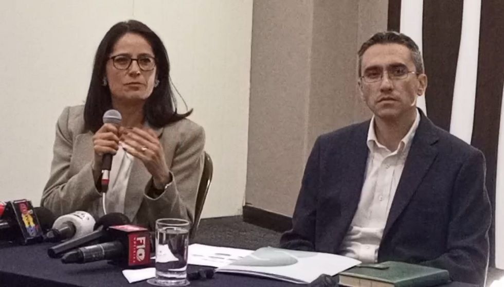 Ejecutivos de Soboce brindaron este martes una conferencia de prensa en La Paz.