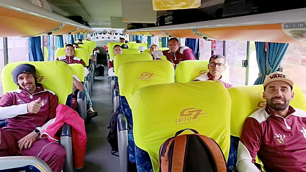 El equipo albirrojo se ausentó este miércoles a la ciudad de Sebastián Pagador.