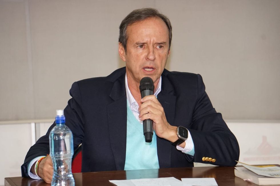 El precandidato Jorge Tuto Quiroga. 