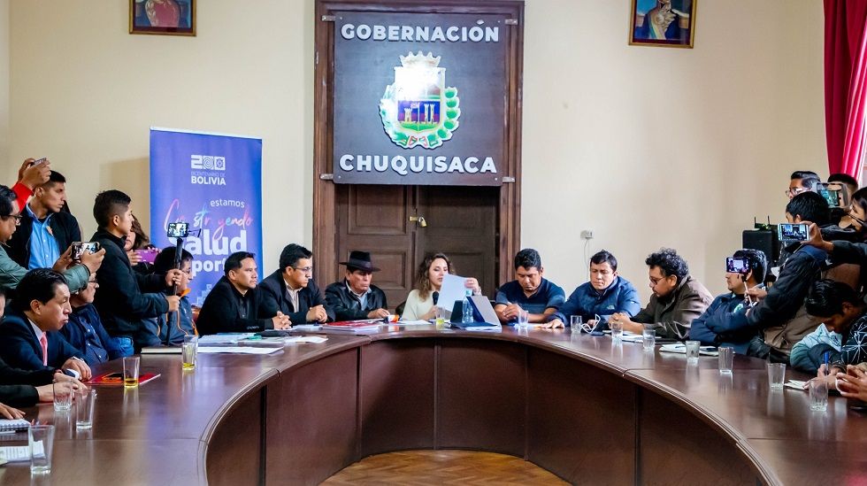 La comisión ad hoc departamental de Chuquisaca se reunió el pasado viernes en Sucre.