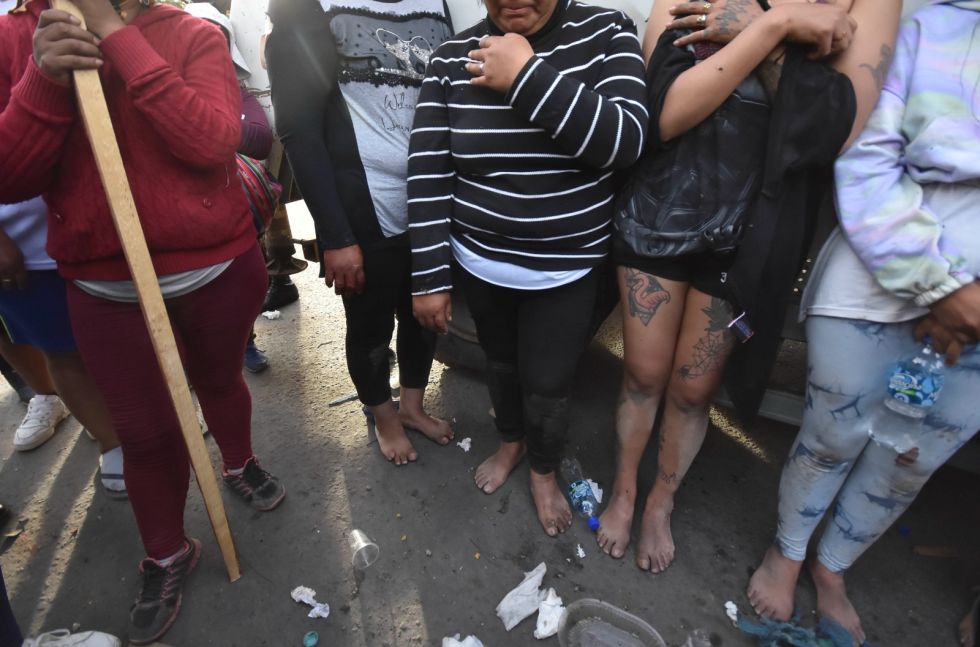 Algunas de las personas heridas por el conflicto en Cochabamba. 