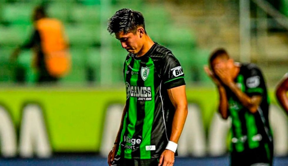 El boliviano Miguel Terceros en un anterior partido del América Mineiro de Brasil. 