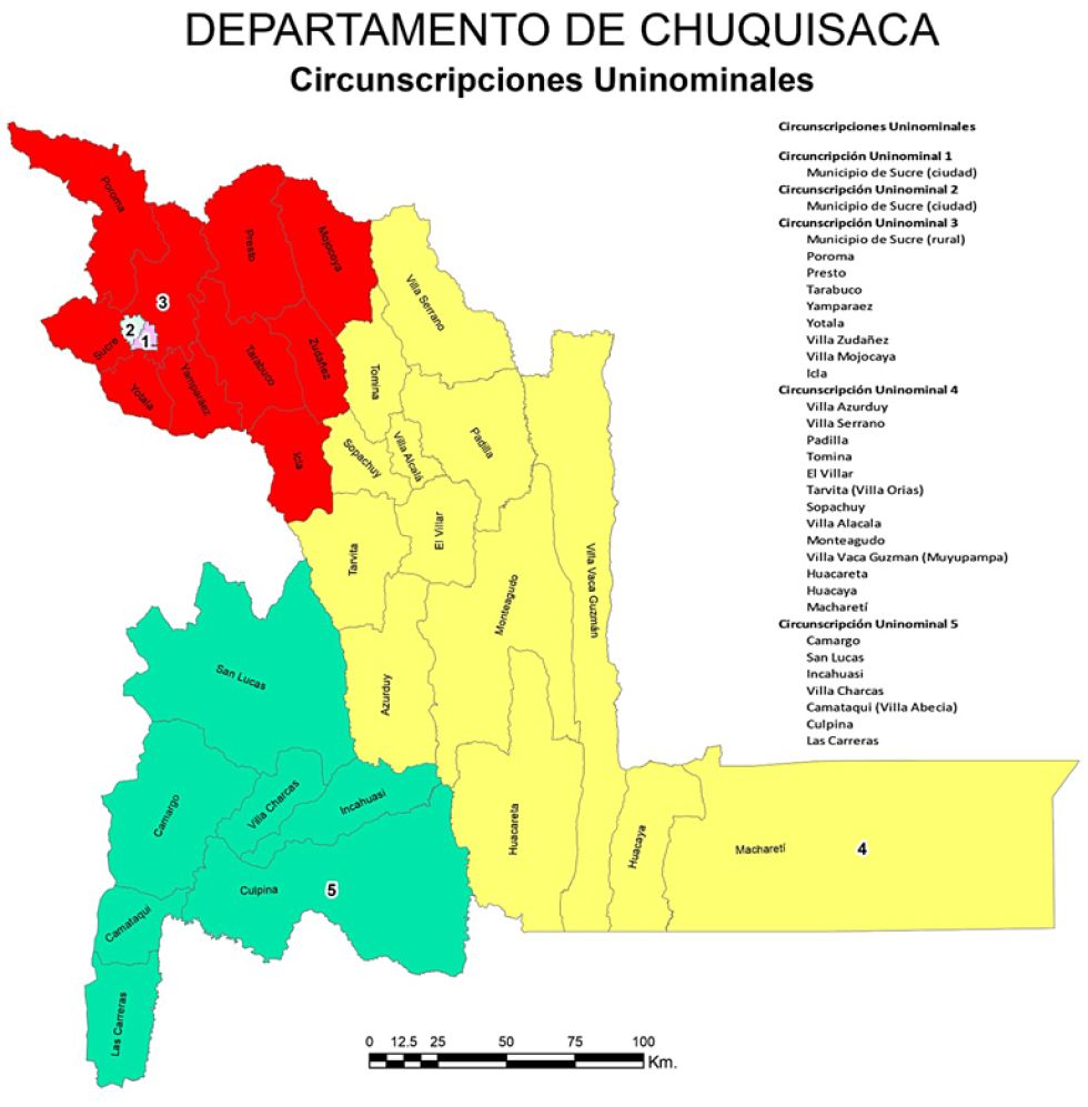 DECISIÓN. Este mapa fue publicado por el Tribunal Supremo Electoral en cumplimiento del calendario de las elecciones nacionales de agosto.