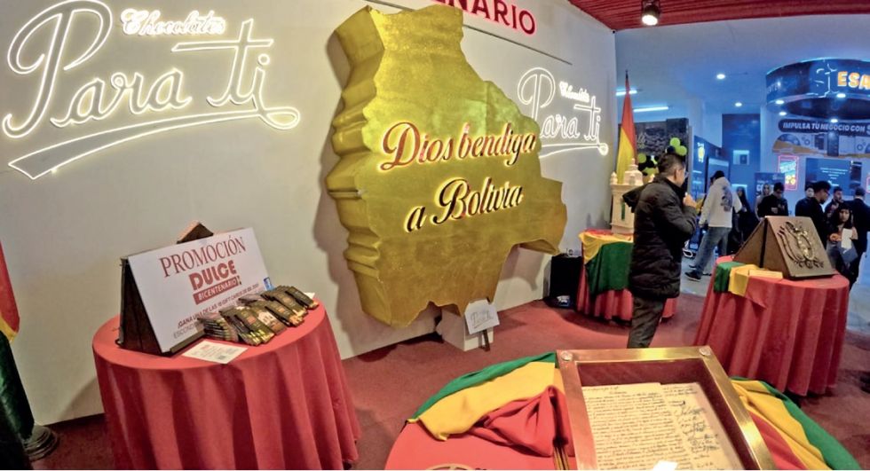 Uno de los espacios más dulces y llamativos de la Fexpo Sucre 2025 es el stand de Chocolates Para Ti.