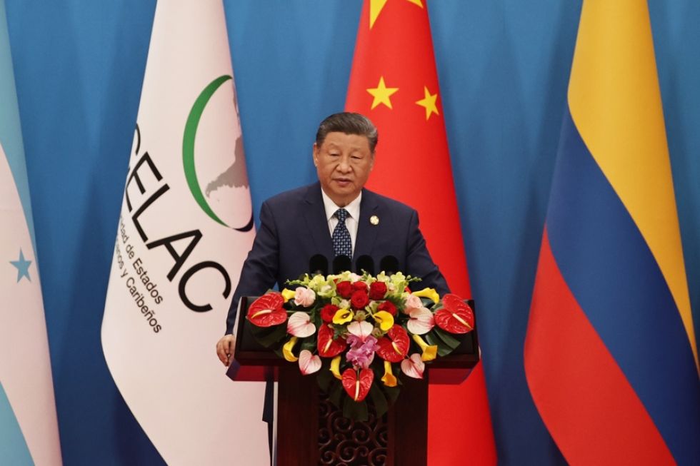 El presidente chino, Xi Jinping, habla durante la ceremonia de apertura de la IV Reunión Ministerial del Foro de China y la CELAC.