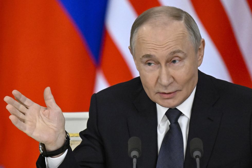 El presidente ruso, Vladímir Putin, este miércoles, durante una conferencia de prensa.