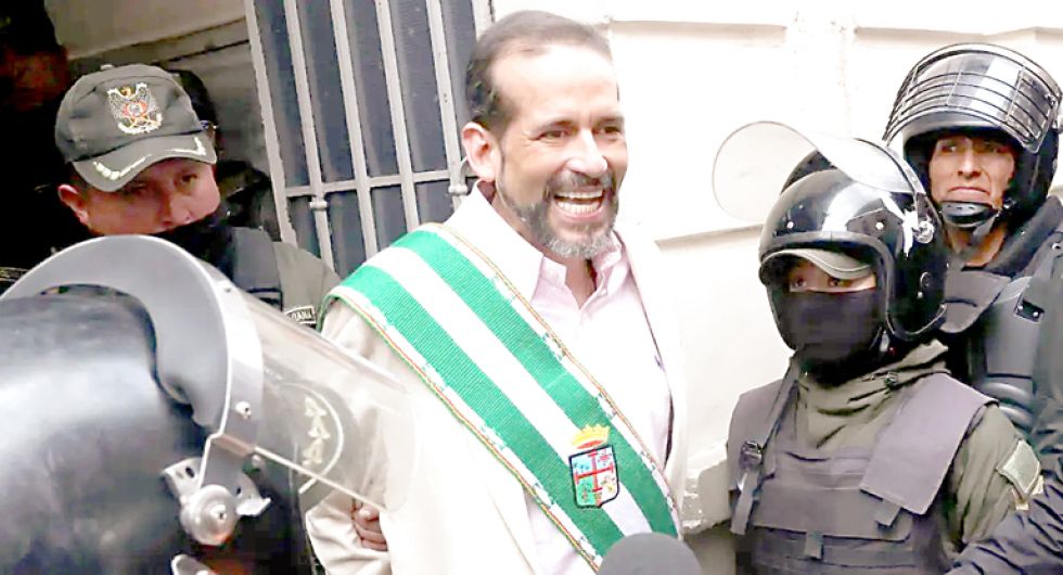 LÍDER. El gobernador titular de Santa Cruz, Luis Fernando Camacho, en una imagen de archivo.