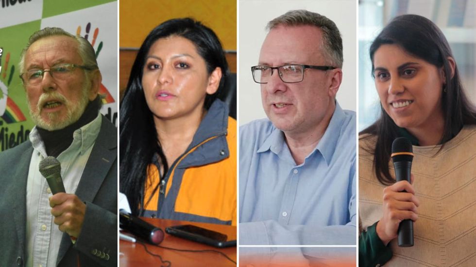 De izquierda a derecha, Juan del Granado, Soledad Chapetón, Carlos Alarcón y Andrea Barrientos.