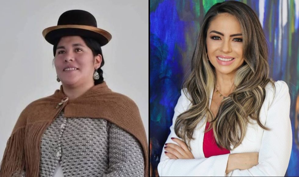 Susy Quispe (i) y Mariana Prado, posibles candidatas a la Vicepresidencia.