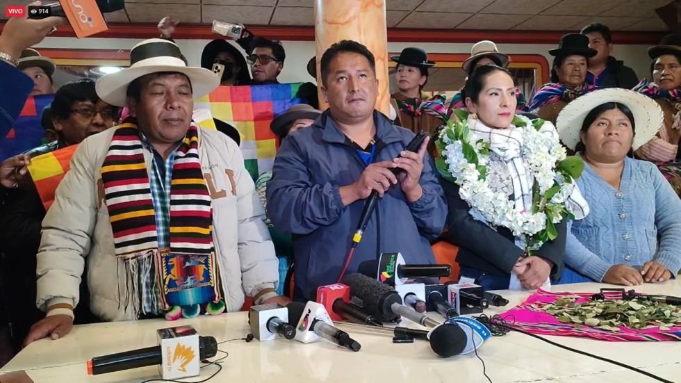 Alanoca destacó la elección de El Alto y de las mujeres con su designación como vicepresidenciable.