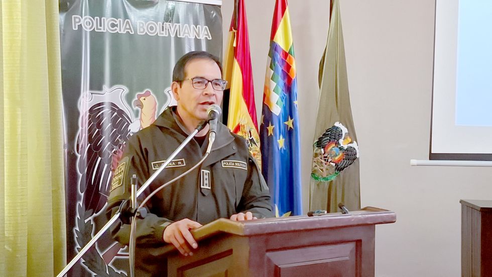 INFORMACIÓN. El comandante departamental de la Policía, coronel Juan Román Peña.