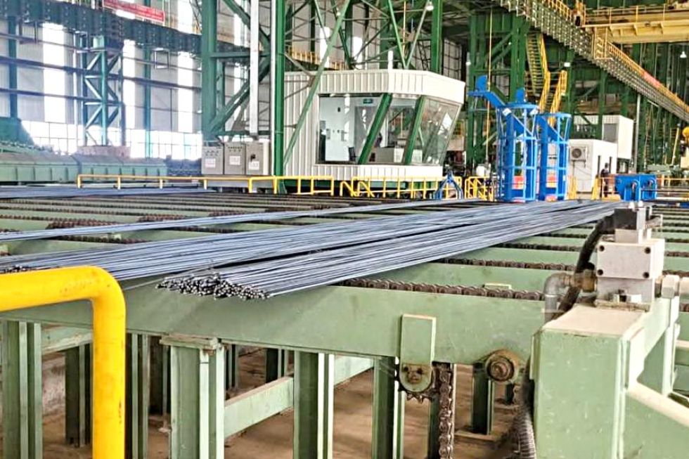 PLANTA. Se prevé producir grandes cantidades de barras corrugadas de acero dentro de un mes.