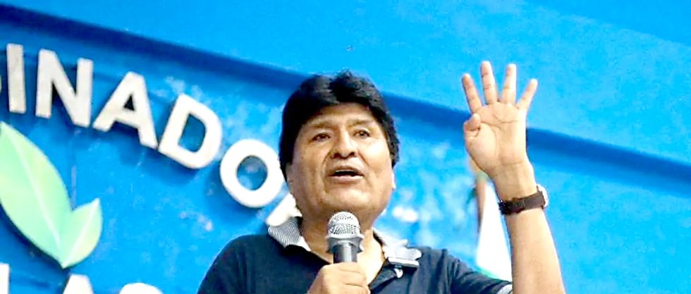 PROCESADO. El expresidente Evo Morales en una de sus apariciones en el Trópico de Cochabamba.