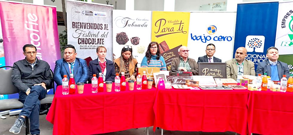 REPRESENTACIONES. Lanzamiento del Festival del Chocolate en la Cainco Chuquisaca.