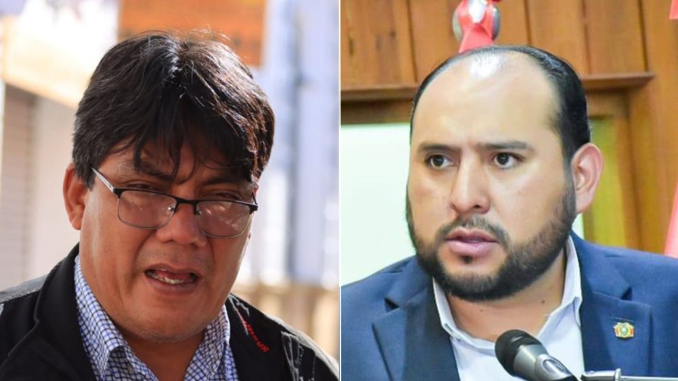 El ministro Roberto Ríos (d) respondió a las amenazas del diputado Héctor Arce.