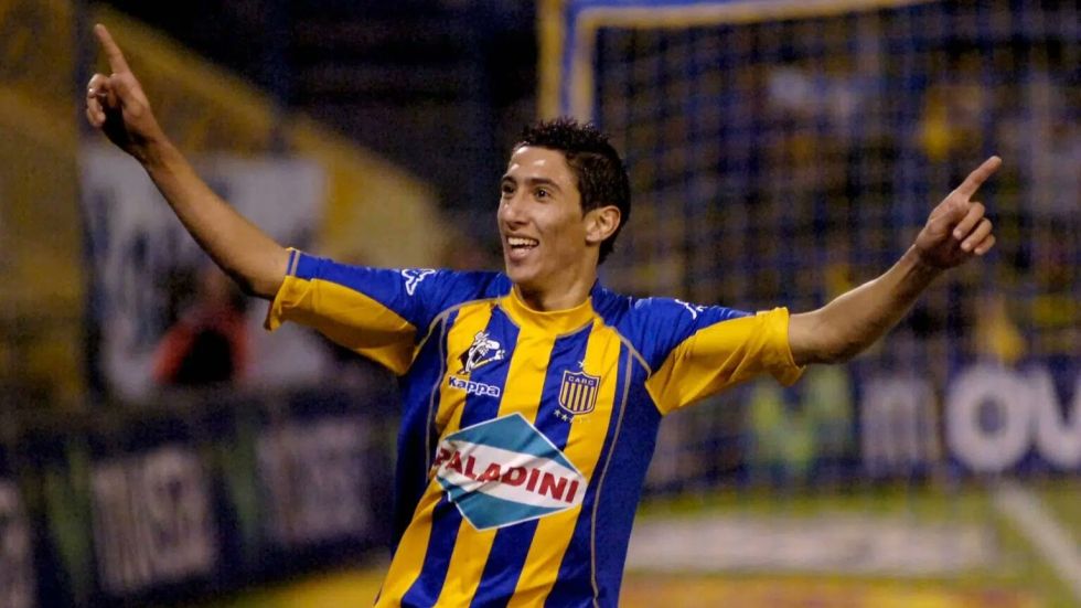 El futbolista argentino Ángel di María cuando defendía los colores de Rosario Central.