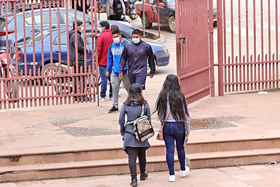UNIVERSIDAS. Según los datos del proceso de admisión de San Francisco Xavier este año, alrededor del 30% de los estudiantes son del área rural.