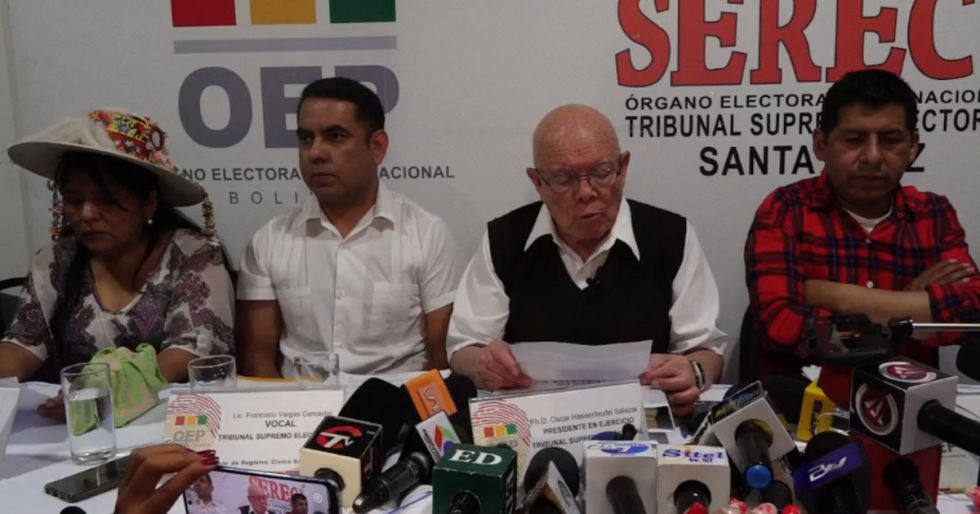 Presentación de la lista de candidatos