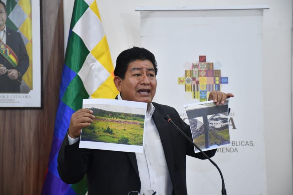 El ministro de Obras Públicas, Edgar Montaño, asegura que el plan de Evo Morales para intentar acortar el mandato de Luis Arce, tomando el aeropuerto de Chimore