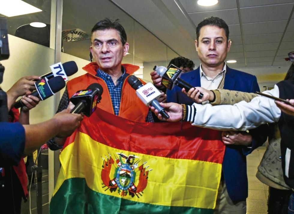 CANDIDATOS. Rodrigo Paz y Edman Lara.