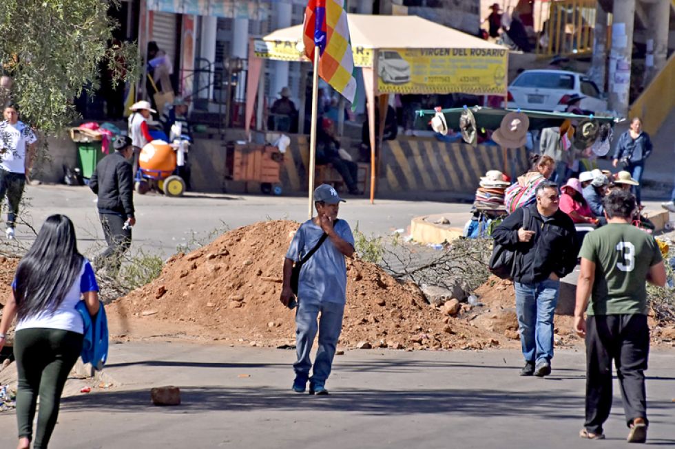 cochabamba. Este departamento es el más afectado con las movilizaciones de los evistas. En la foto, la carretera antigua a Santa Cruz.