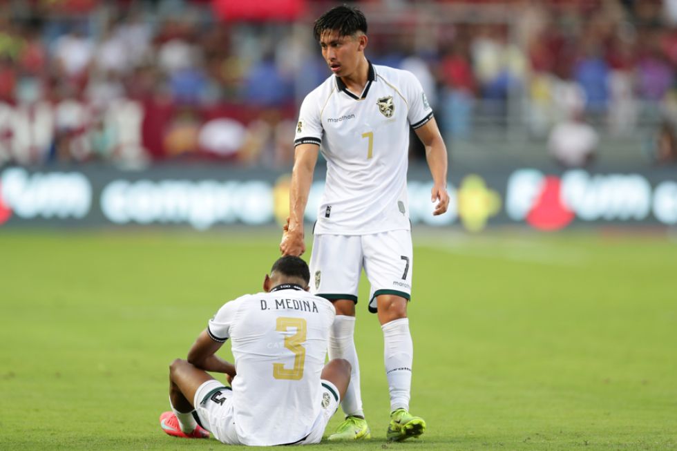 Diego Medina (i) y Miguel Terceros de Bolivia. 