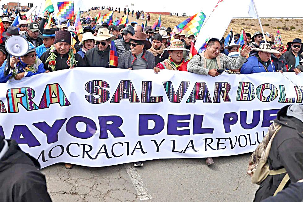 PRESIÓN. El expresidente Evo Morales, cuando encabezó una marcha de protesta desde Caracollo a La Paz, en septiembre de 2024.