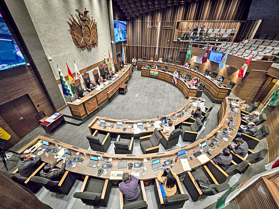 LEGISLATIVO. La sesión de la Cámara de Senadores del pasado miércoles, cuando se aprobó el crédito del Banco Interamericano de Desarrollo.