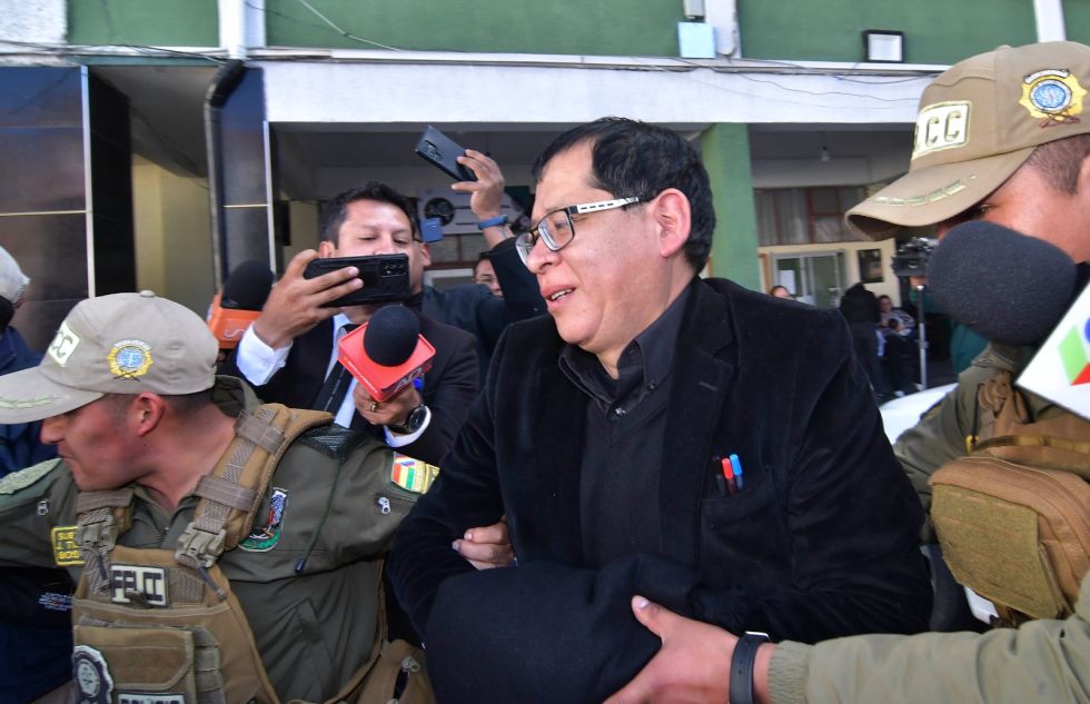 El expresidente del Tribunal Departamental de Justicia (TDJ) de La Paz, Yván Córdova, fue aprehendido este viernes.