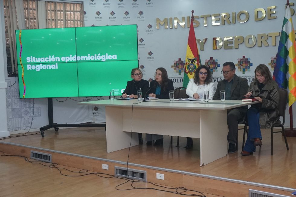 Las autoridades del Ministerio de Salud informaron este martes sobre el sarampión en Bolivia.