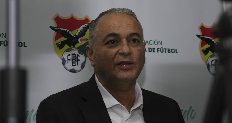 El presidente de la Federación Boliviana de Fútbol, Fernando Costa. 