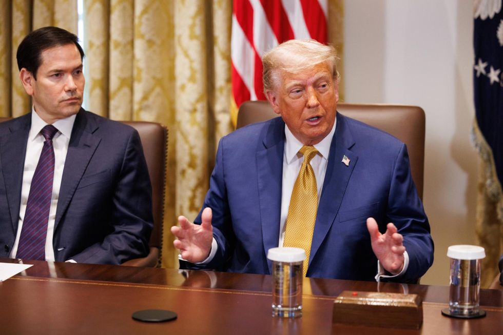 El presidente estadounidense Donald Trump, este martes, en la Casa Blanca.