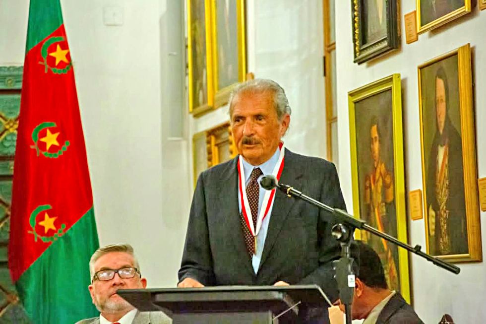 PERSONALIDAD. Pastor Sainz, cuando fue posesionado como presidente de la SGHS en 2023.