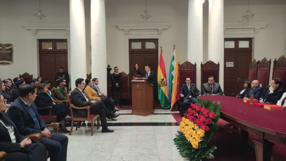 El acto de conmemoración del 198 aniversario de instalación de la Corte Suprema de Justicia, hoy TSJ.