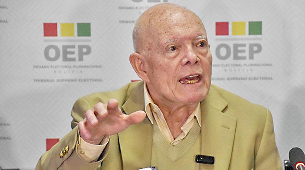 AUTORIDAD. Óscar Hassenteufel, presidente en ejercicio del Tribunal Supremo Electoral.