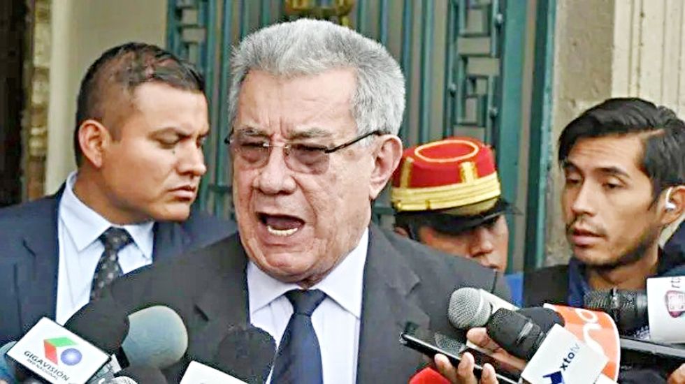 JUICIO. El exprefecto de Pando en una de sus audiencias en tribunales ordinarios de La Paz.