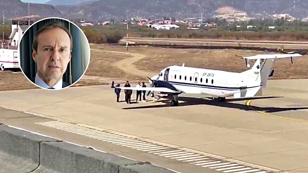 TARIJA. El avión aterrizó este domingo, después de casi una hora de sobrevuelo.