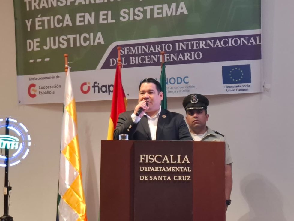 El Seminario Internacional del Bicentenario sobre Transparencia, Tecnología y Ética en el Sistema de Justicia, en Santa Cruz.
