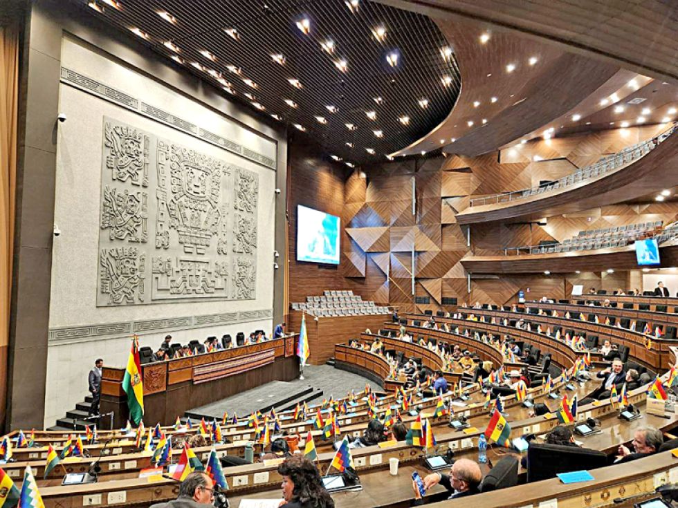 HEMICICLO. La 10ª sesión ordinaria de la Asamblea Legislativa Plurinacional del 21 de agosto.