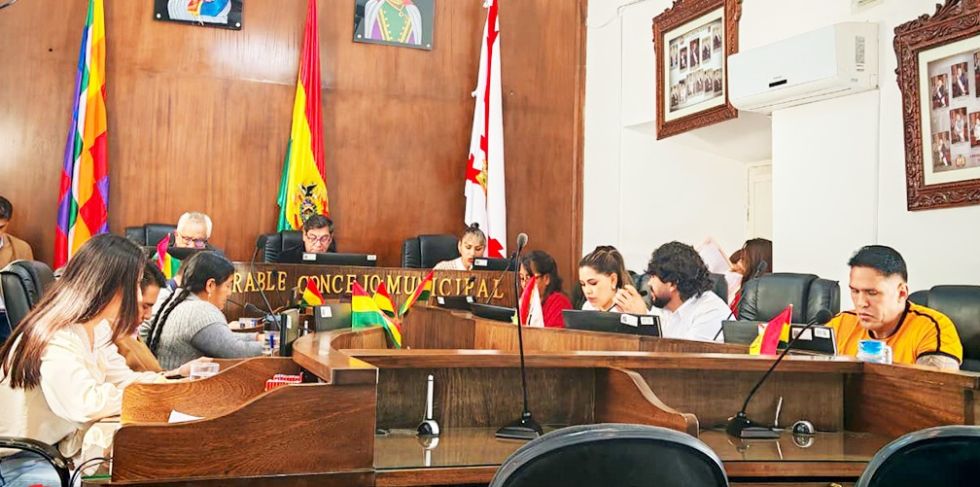 TRATAMIENTO. La sesión plenaria del Concejo Municipal de este jueves.