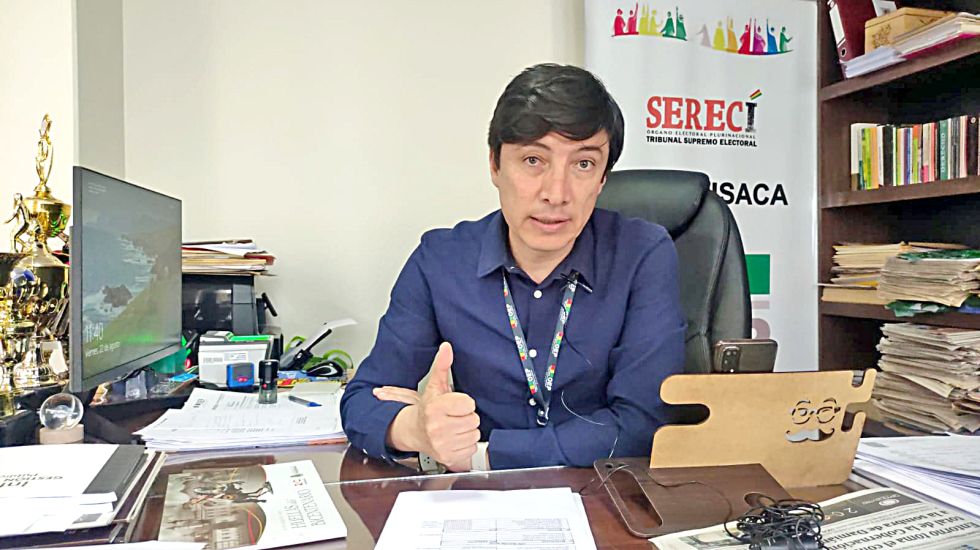 SUCRE. El director del Serecí, Ronald Roca, en la entrevista con CORREO DEL SUR.