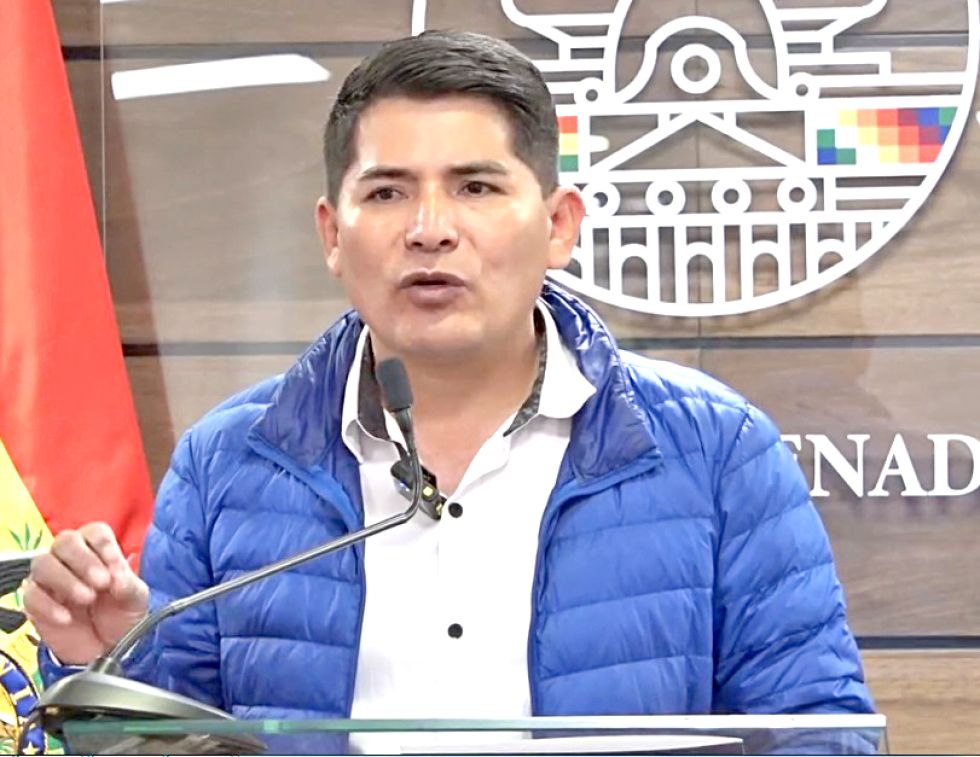 SENADOR. Pedro Benjamín Vargas, este miércoles, durante su conferencia de prensa.